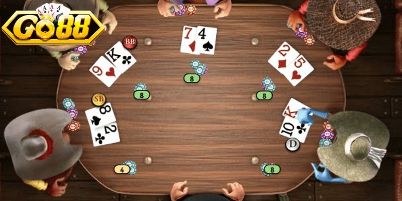 Chi tiết 4 vòng cược của poker bạn cần nắm tại Go88