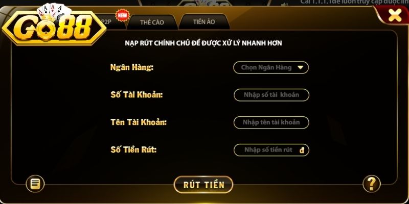 Giới thiệu cách rút tiền nhà cái qua ngân hàng
