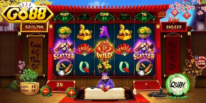 Vòng quay slot ông đồ đặc sắc
